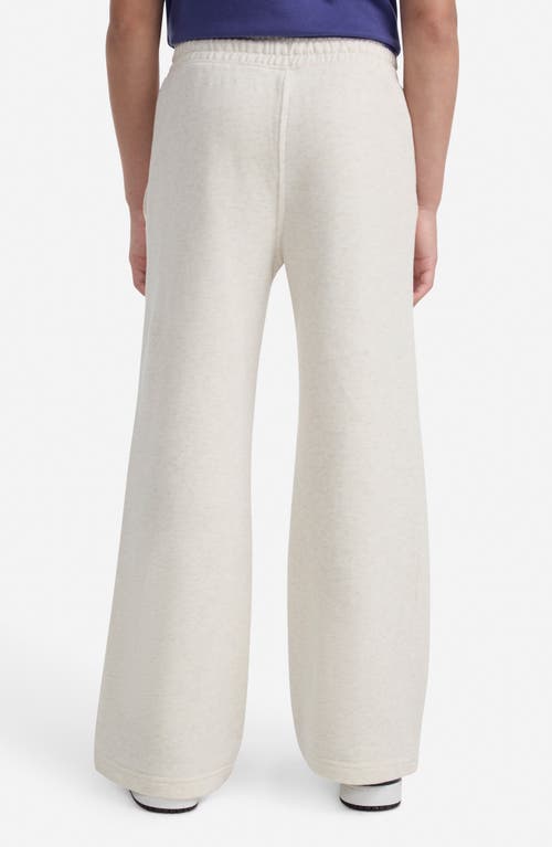 Abercrombie Kids Kids' Essential Wide Leg Fleece Sweatpants In White