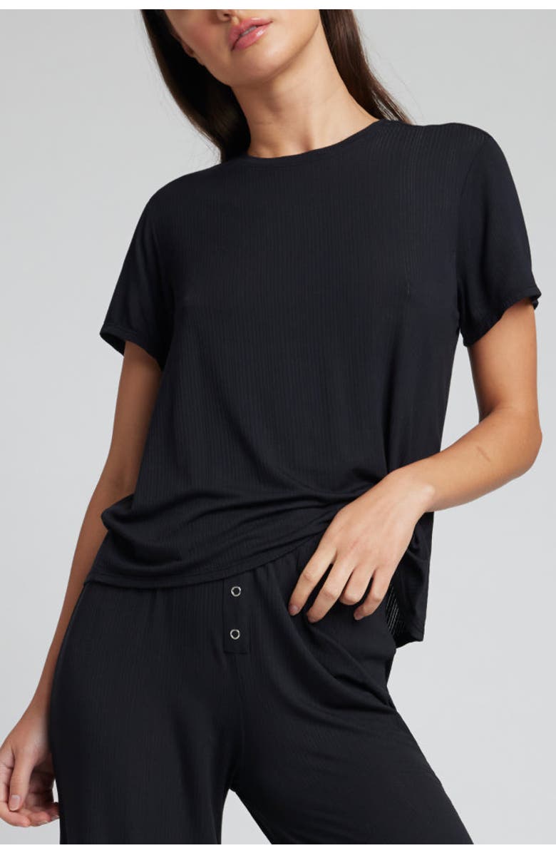 Negative Underwear Whipped Boyfriend Tee, Alternate, color, Black