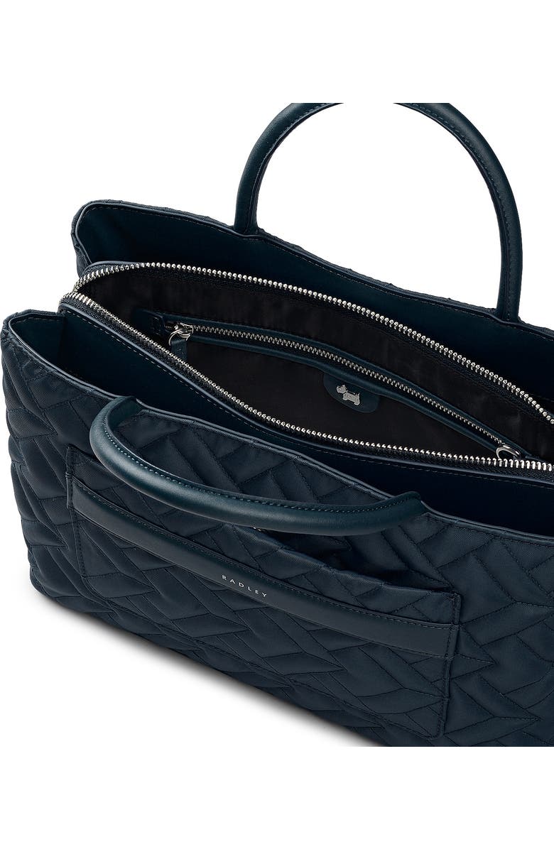 Radley Holland Park - Quilt Medium Ziptop Satchel Bag, Alternate, color, Teal