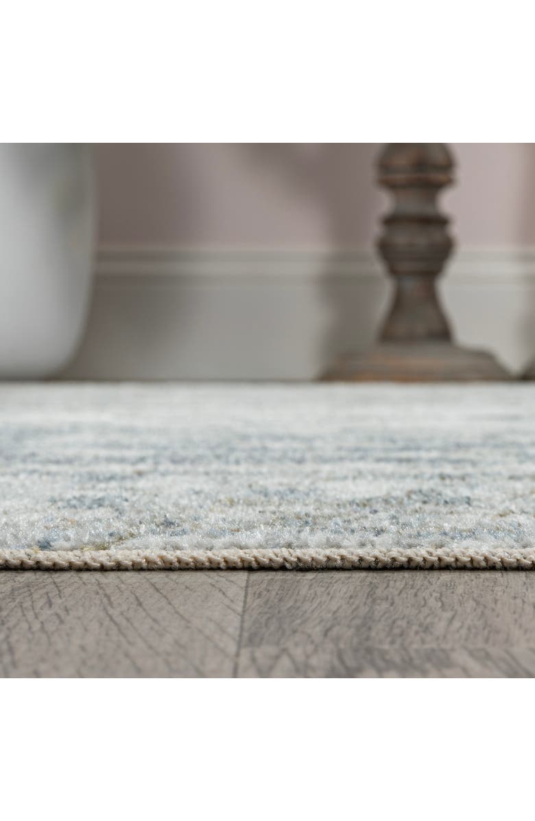 JONATHAN Y Pavel Distressed Medallion Low-Pile Machine-Washable Area Rug, Alternate, color, Light Gray/Blue