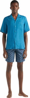 Vilebrequin Men's Solid Linen Bowling Shirt
