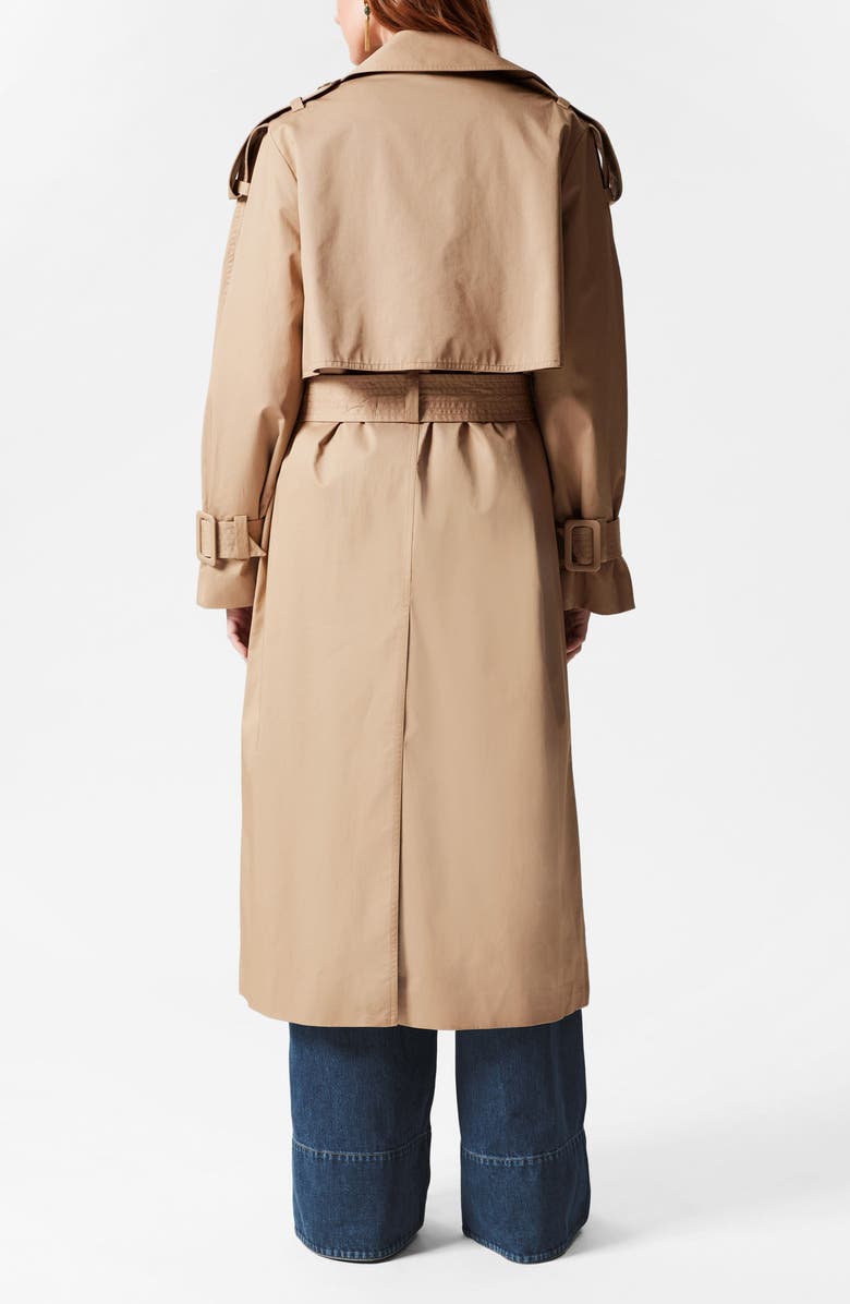 & Other Stories Belted Cotton Trench Coat, Alternate, color, Beige Medium Dusty