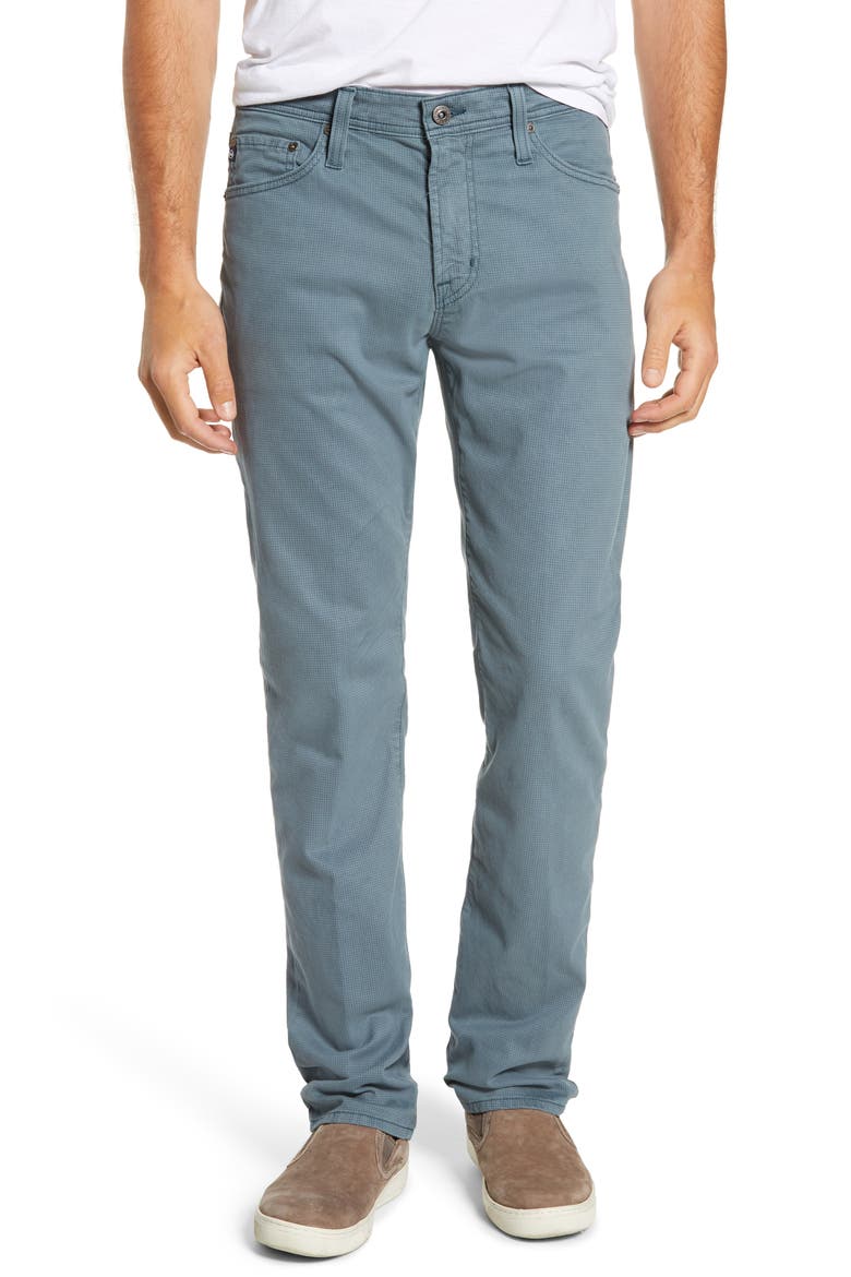 SUD Print Slim Straight Leg Pants, Main, color, PRUSHIN BLUE
