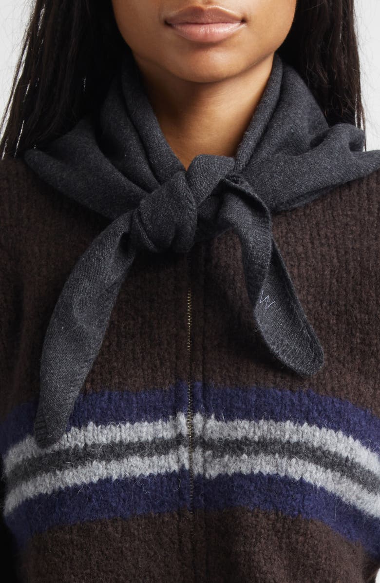 Paloma Wool Prima Extrafine Merino Wool Triangle Scarf, Alternate, color, Grey