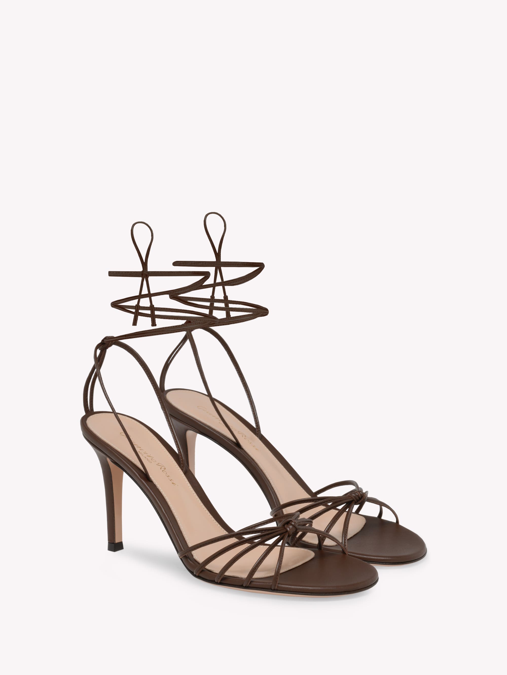 Gwyneth 85 Sandals, Alternate, color, Brown Nappa