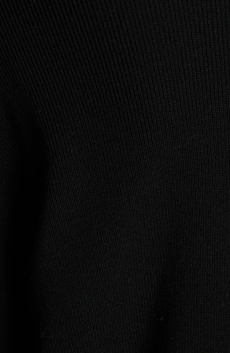 Moncler Mixed Media Down Jacket, Alternate, color, Black