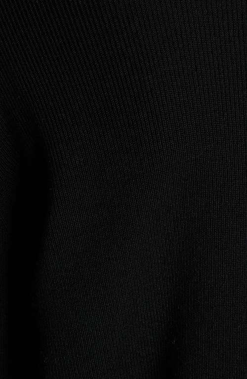 Moncler Mixed Media Down Jacket In Black