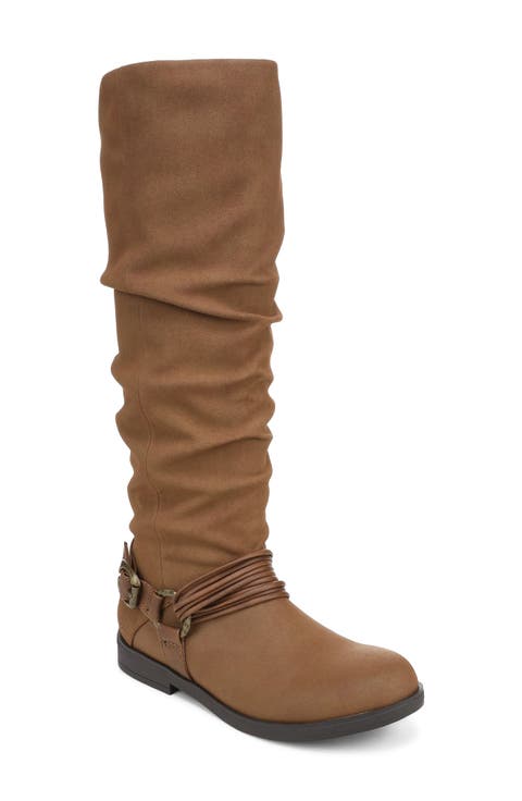 Petra Faux Leather Knee High Boot