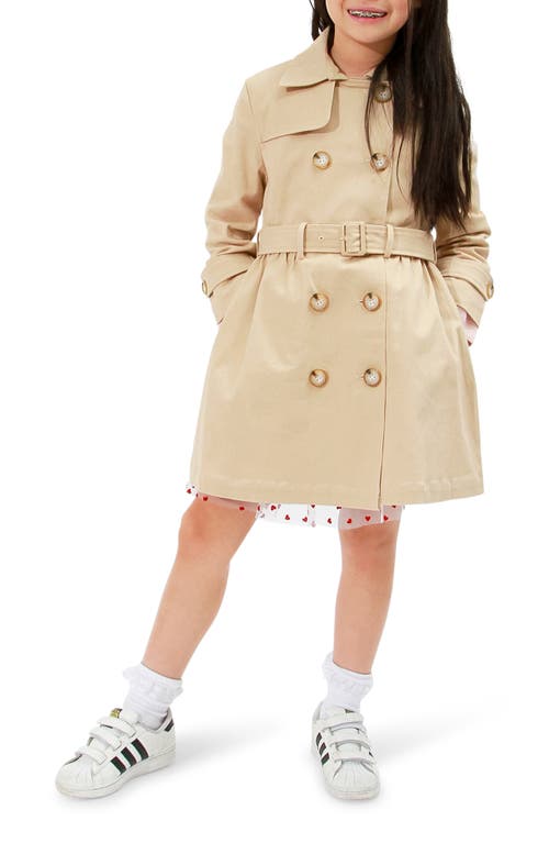 Belle & Bloom Miss Sunshine Trench Coat In Camel