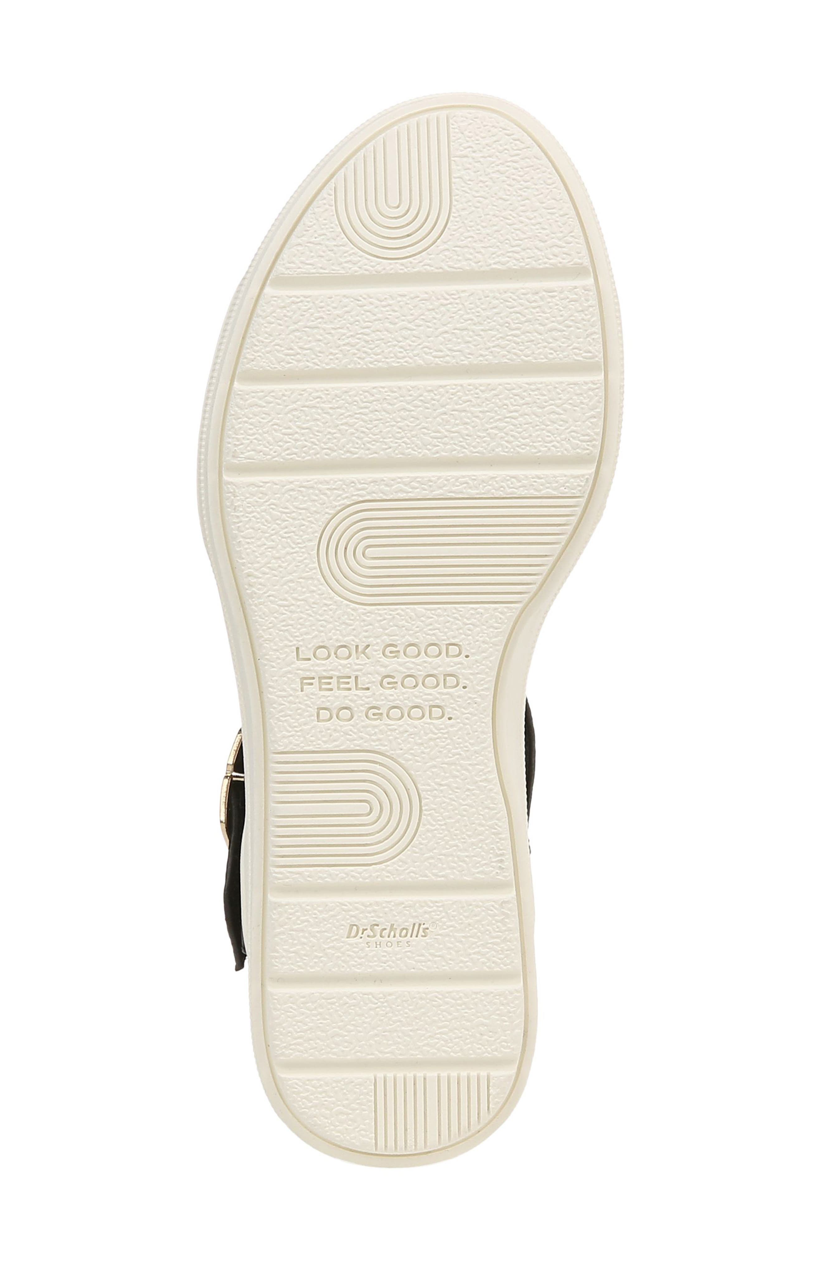 Dr. Scholl's Time Off Sky Ankle Strap Platform Sandal, Alternate, color, Black