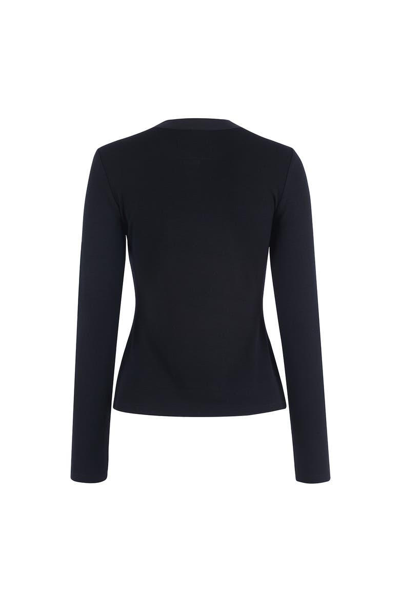 The Long Sleeve  Brett Shirt, Alternate, color, Black