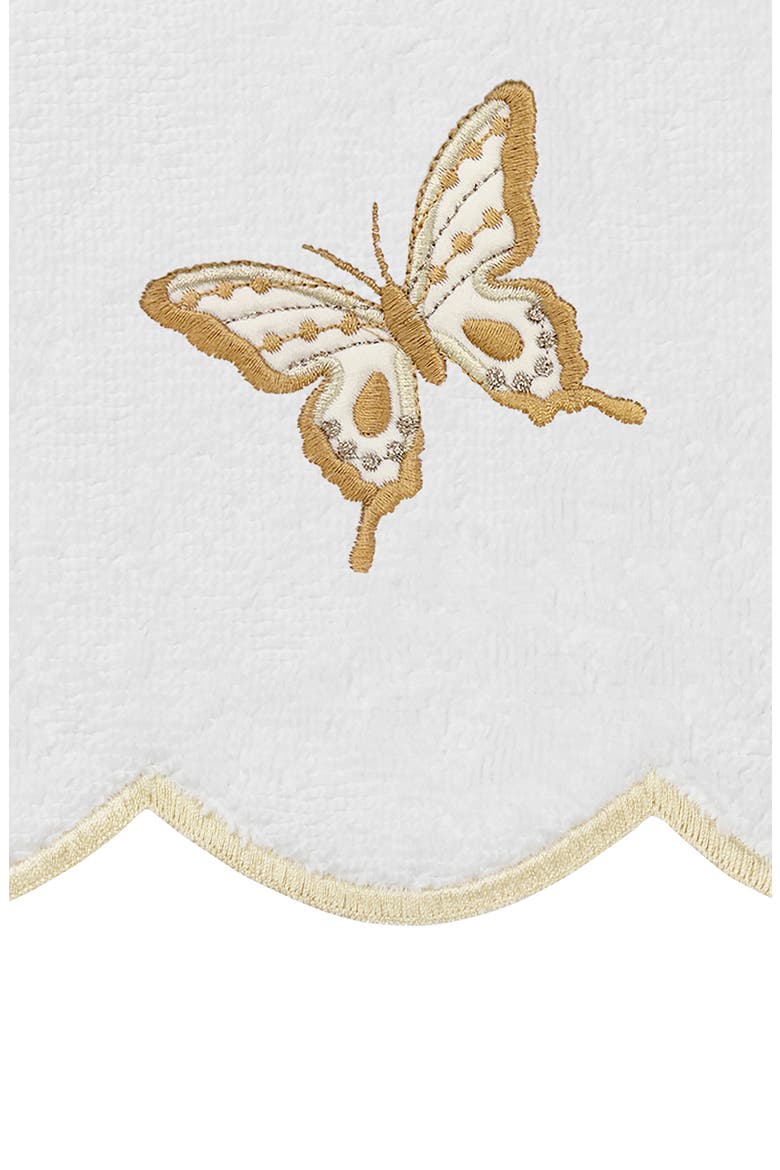 6-Piece Brittney Embroidered Turkish Cotton Towel Set, Alternate, color, WHITE/ BEIGE