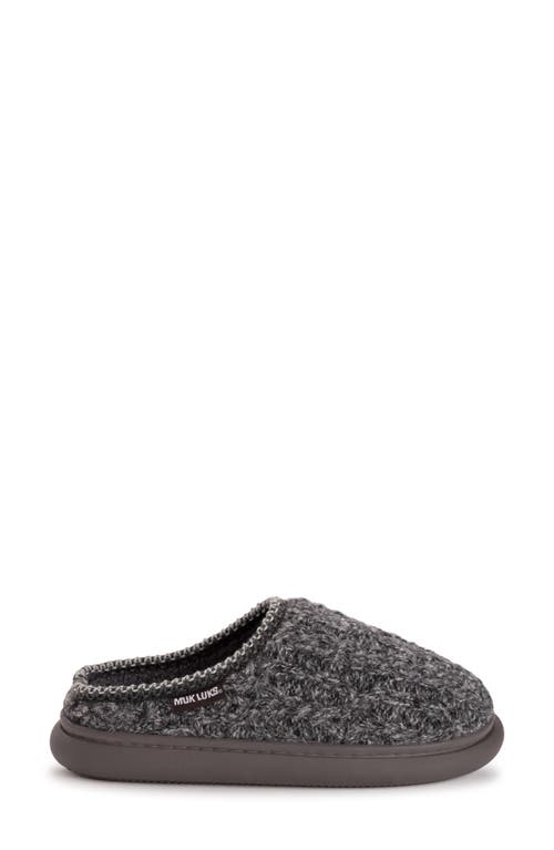 Muk Luks Bindi Faux Shearling Lined Clog In Gray