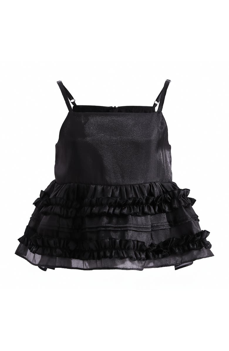 Tulleen Calista Ruffle Skirt Set, Alternate, color, Black