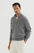 Brunello Cucinelli Cashmere sweater with half zip