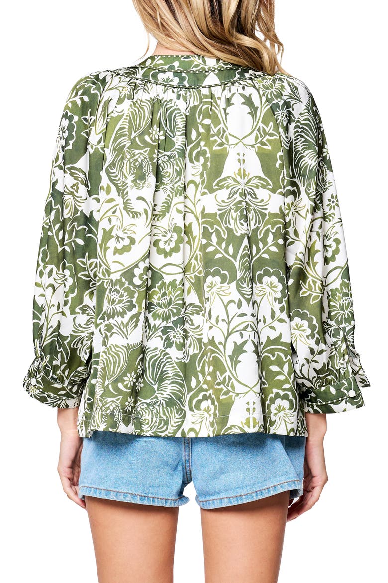 Katari Tiger Print Top, Alternate, color, GREEN MULTI