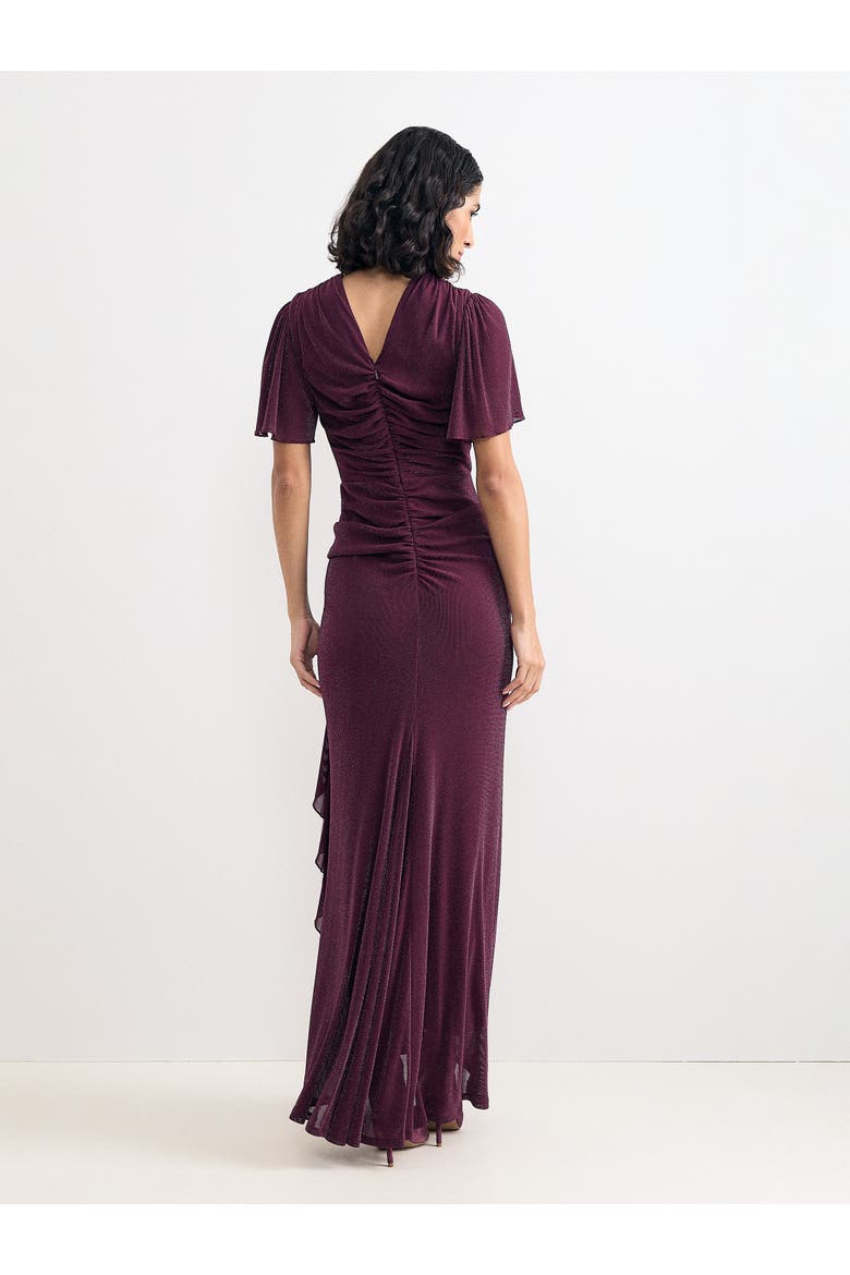 Alexis Maxi Dress, Alternate, color, Burgundy