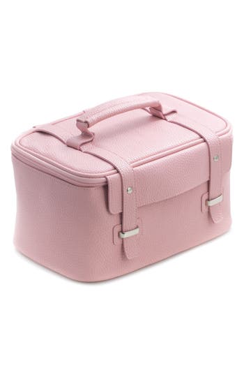 Bey-berk Travel Makeup Case In Pink