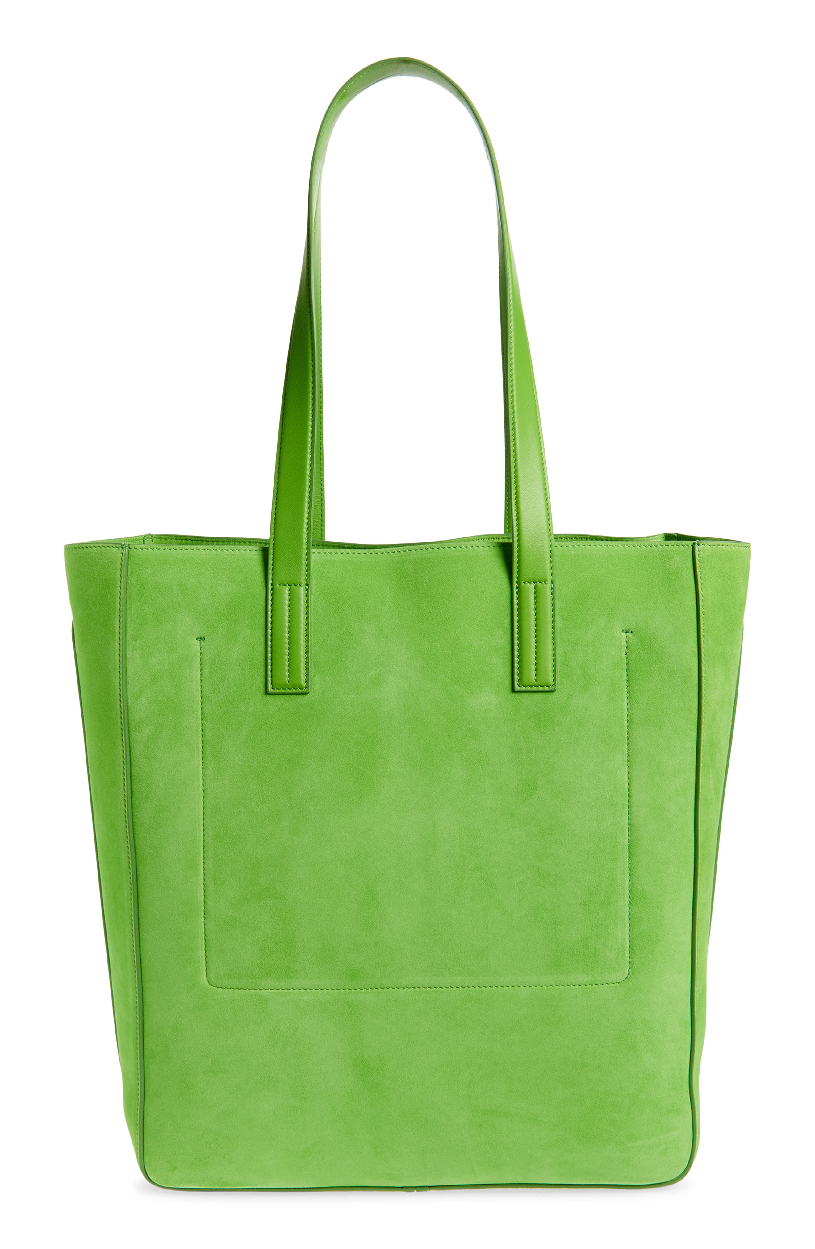 TOM FORD North/South Cashmere Suede Tote, Alternate, color, 1E059 Summer Green