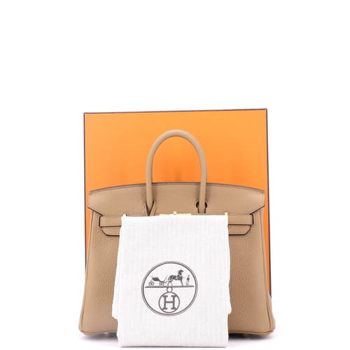 Pre-owned Hermes Hermes Birkin Handbag Brown Togo With Gold Hardware 25 In Brown