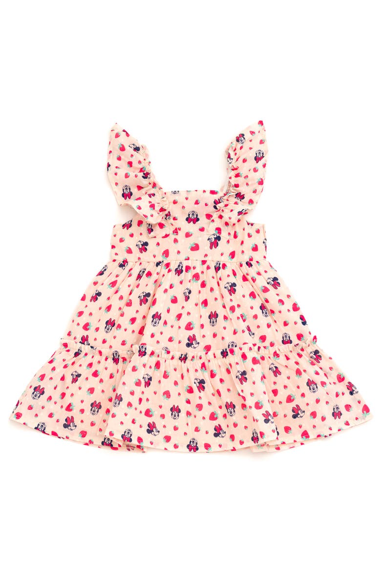 Minnie Mouse Sleeveless Flare Dress, Main, color, Peach Minnie Mouse