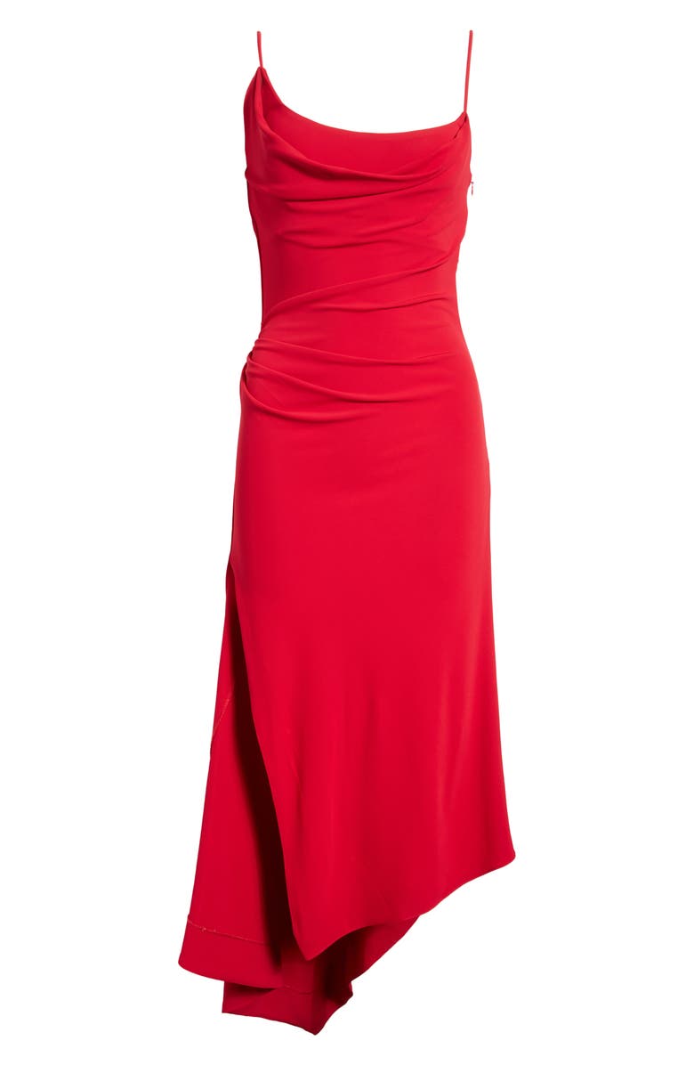 MONSE Asymmetric Gathered Jersey Slipdress, Alternate, color,