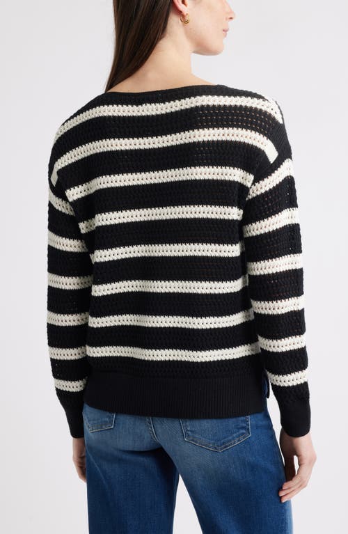 Caslonr Caslon(r) Open Stitch Cotton Blend Sweater