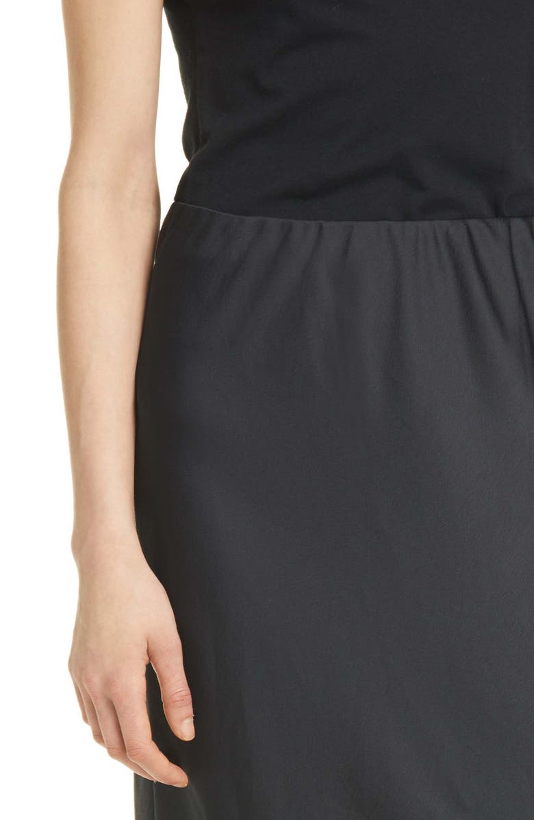 Jenni Kayne Grosgrain Waist Stretch Satin Slip Skirt, Alternate, color,
