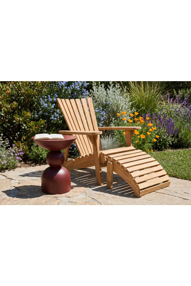 Xander Concrete Outdoor Side Table, Alternate, color, Red