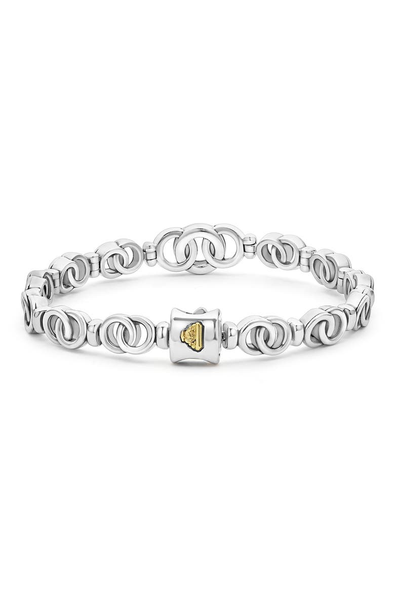 Interlocking Circle Bracelet, Alternate, color, TWO-TONE
