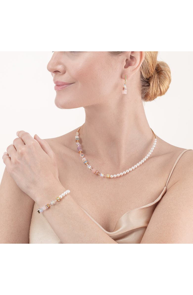 COEUR DE LION Geocube Precious Fusion Pearls Necklace, Alternate, color, Multicolor