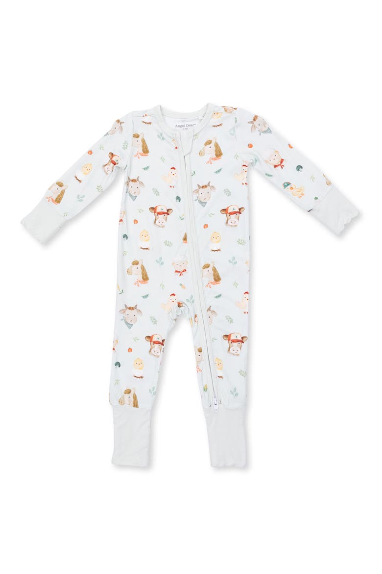 Kids' Farm Faces Convertible Sleeper, Main, color, GREEN