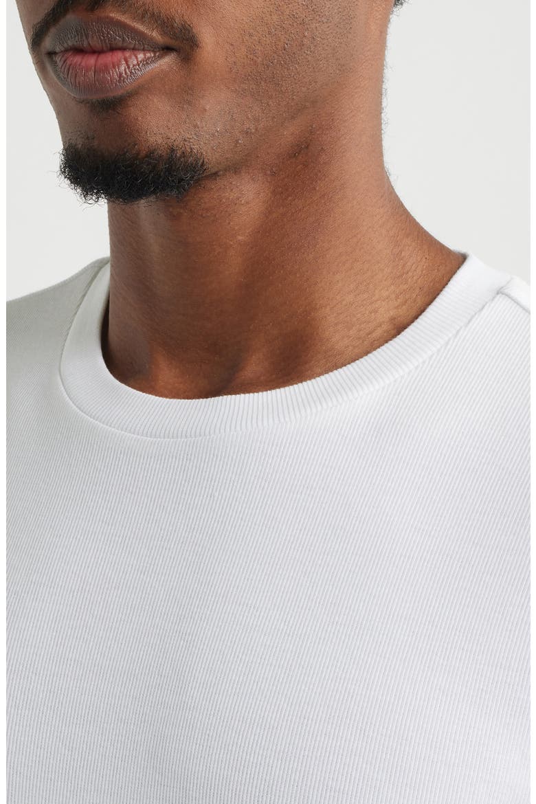 Shrunken Stretch Cotton T-Shirt, Alternate, color, WHITE