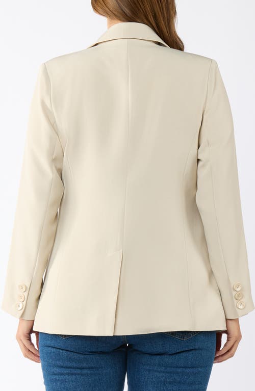 Estelle Sophie Double Breasted Jacket In Neutral