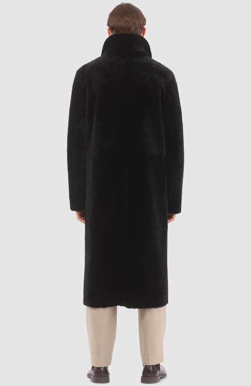 Gorski Reversible Select Shearling Lamb Coat In Black