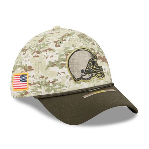 Men
s New Era  Camo Cleveland Browns 2025 Salute to Service 39THIRTY Flex Hat
