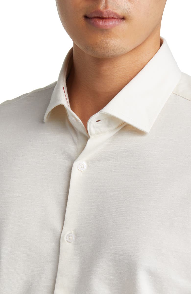 Stone Rose Slub Knit Button-Up Shirt, Alternate, color, 