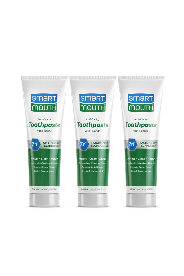 Anti-Cavity Zinc Fluoride Toothpaste 3-Pack, Main, color, Mild Mint