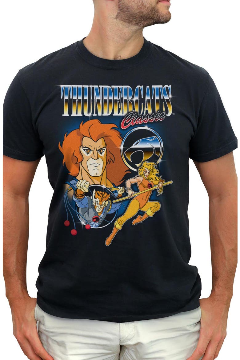 Men's ThunderCats Classic Cats Poster Graphic T-Shirt, Main, color, Black