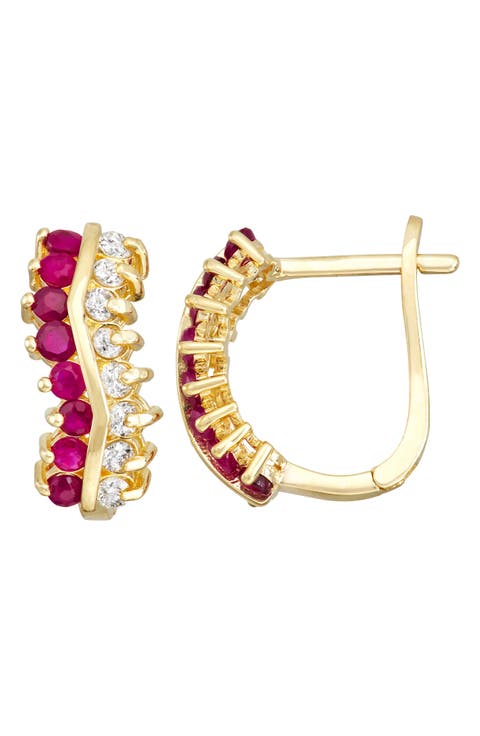 10K Gold Pavé Diamond Swirl Drop Earrings