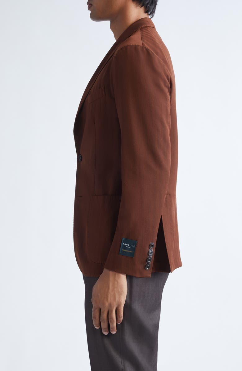 Boglioli K-Jacket High Performance Virgin Wool Sport Coat, Alternate, color, Rust