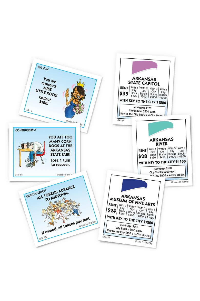 Little Rock Opoly Board Game, Alternate, color, Multicolored