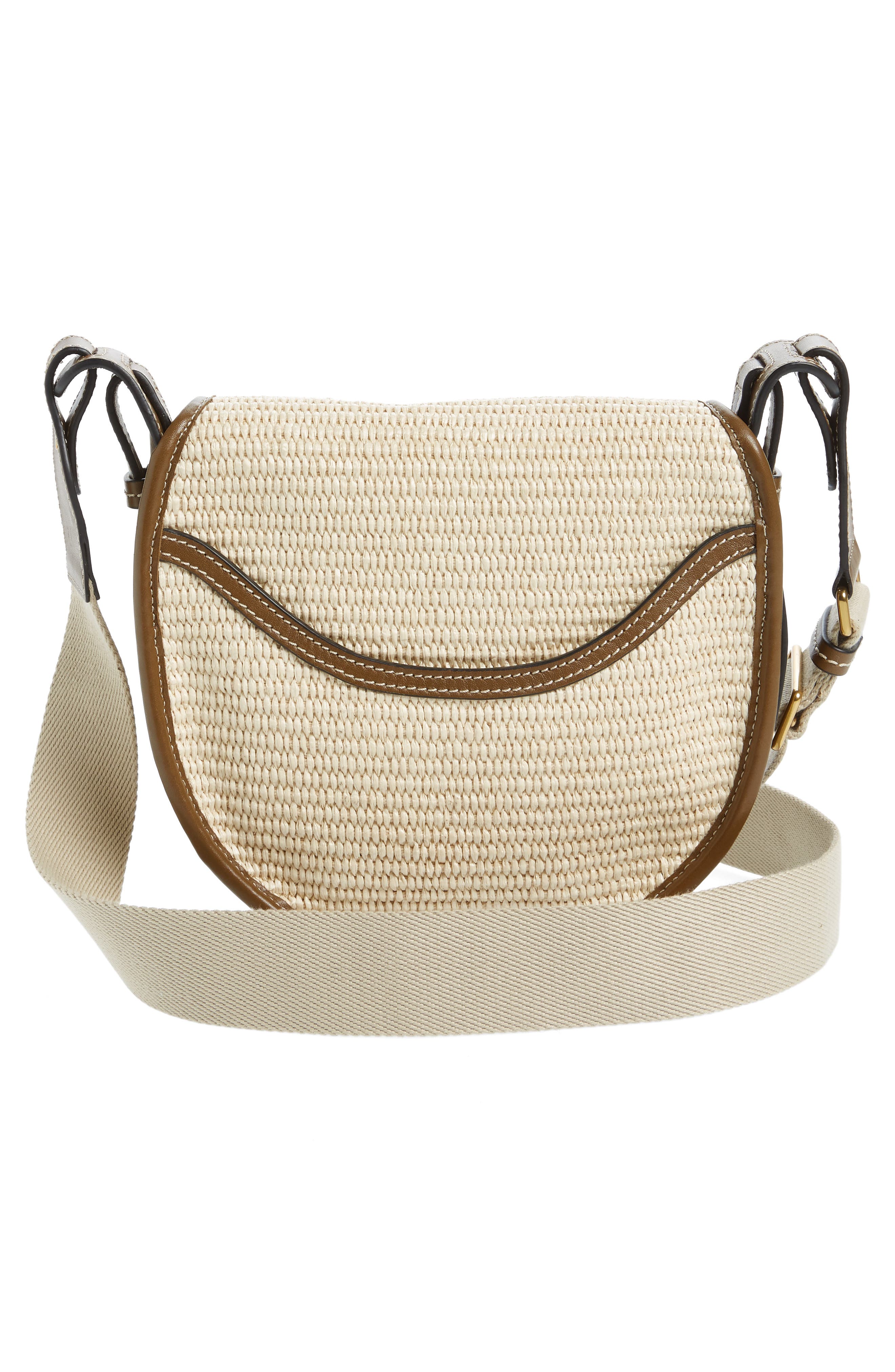 Isabel Marant Botsy Woven Raffia Crossbody Bag, Alternate, color, 