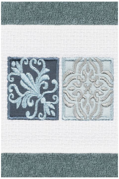 Vivian Embellished Hand Towel - Set of 2 - Teal
