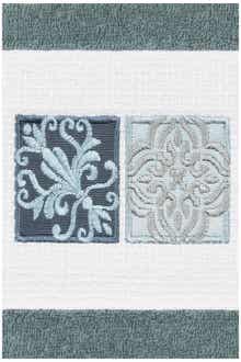Linum Home Textiles Vivian Embellished Hand Towel - Set of 2 - Teal