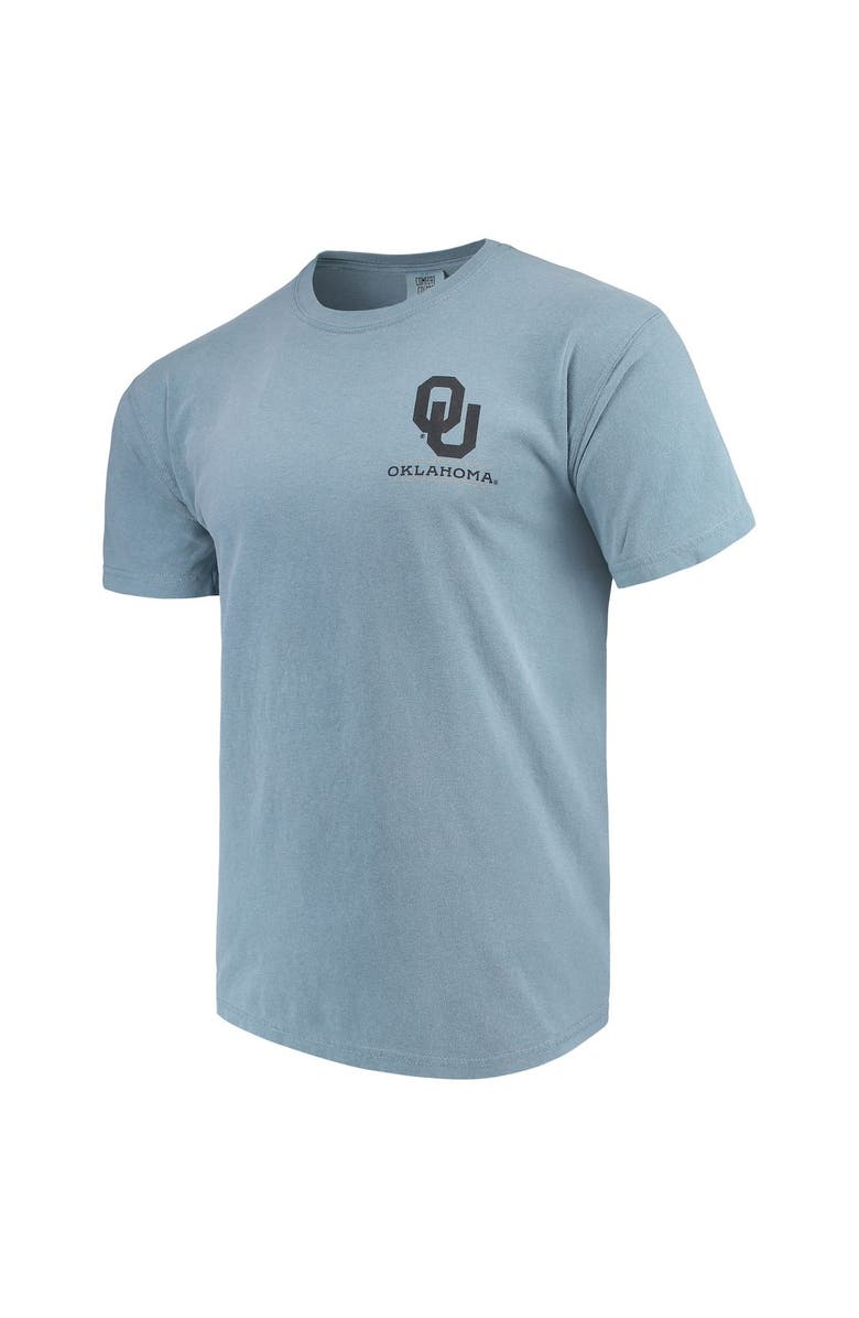 IMAGE ONE Men's Blue Oklahoma Sooners State Scenery Comfort Colors T-Shirt, Main, color, 