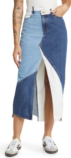 1984451 Denim Patch Skirt main image 1