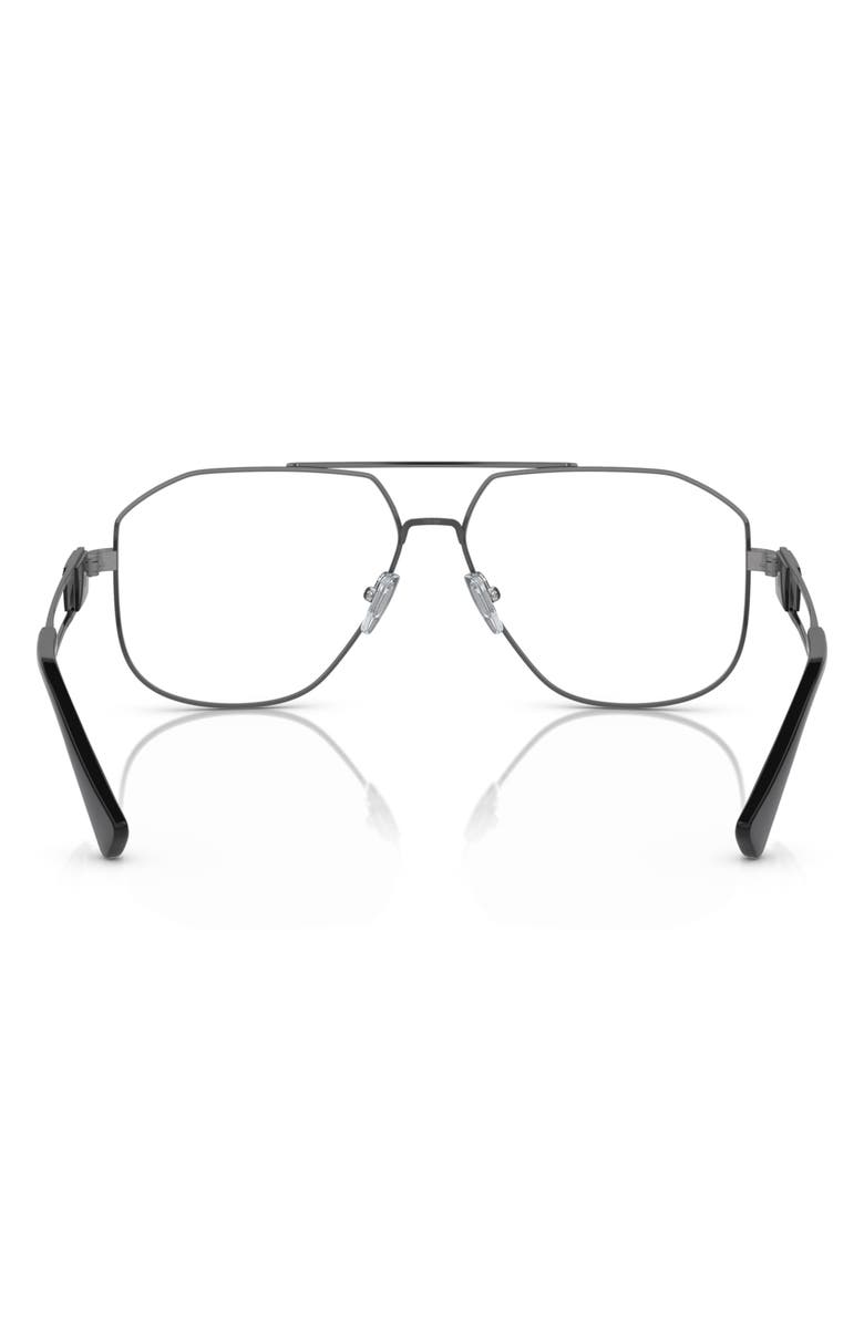 Versace 59mm Pilot Optical Glasses, Alternate, color, Gunmetal