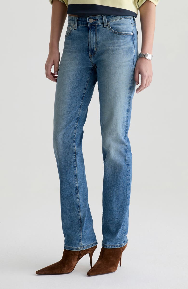 AG Sandra Low Rise Slim Straight Leg Jeans, Alternate, color, 15 Years Aviator