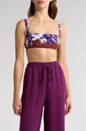 Valentino Garavani Floral Silk Crop Top